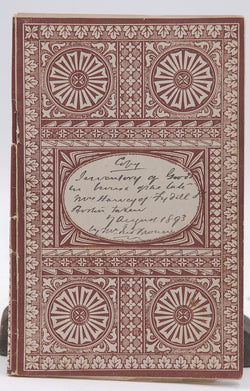 Copy of Inventory of Goods in House 67 Fydell St, Boston UK, by Browne  