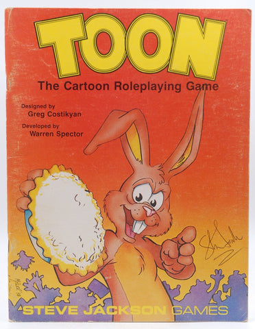 Toon The Cartoon Roleplaying Game G+, by Greg Costikyan Signed 