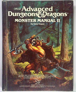 AD&D Monster Manual II Contact Paper, by Gary Gygax  
