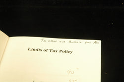 Limits of Tax Policy, by Asa Hansson Signed 