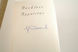 Reckless Appetites: A Culinary Romance, by Deval, Jacqueline Signed First Edition