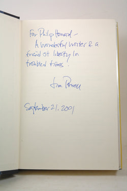 The Triumph of Liberty: A 2,000 Year History Told Through the Lives of Freedom's Greatest Champions, by Johnson, Paul, Powell, James Signed First Edition