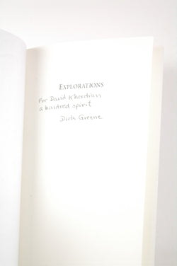 Explorations, by Dick Greene Signed 