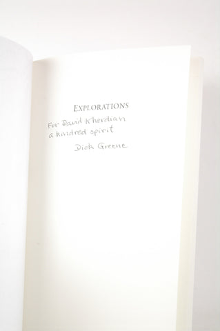 Explorations, by Dick Greene Signed 