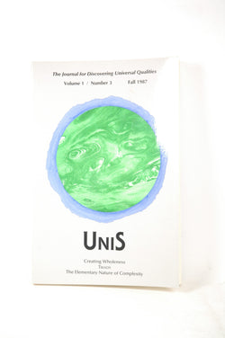 UNIS: The Journal for Discovering Universal Qualities [Volume 1/Number 3, Fall 1987], by Kuchinsky, Saul [Editor]  