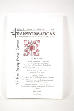 Transformations Volume 8; Number 1; Spring 1997, by Crawley, Donna; Shapiro-Skrobe, Frances; Editors  