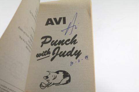 Punch With Judy, by Avi Signed 