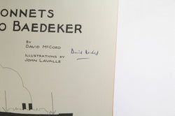 Sonnets to Baedeker, by McCORD, David Signed 
