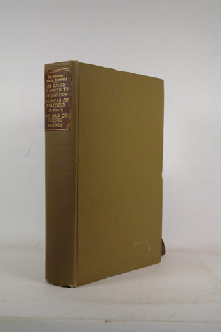 The English Comedie Humaine Sir Roger De Coverley, the Vicar of Wakefield, the Man of Feeling, by   