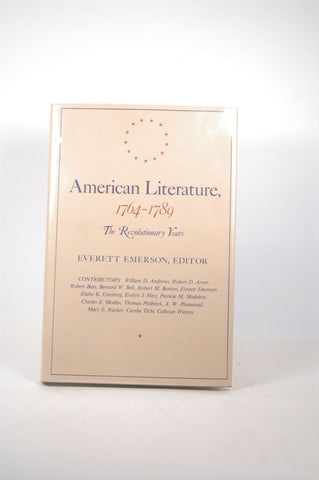 American Literature, 1764?1789: The Revolutionary Years, by Emerson, Everett  First Edition