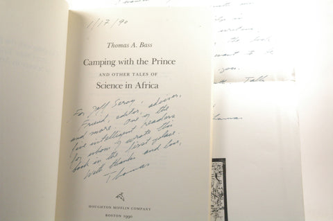 Camping With the Prince and Other Tales of Science in Africa, by Bass, Thomas A. Signed First Edition