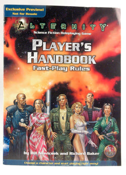 Alternity Fast-Play Rules Exclusive Preview TSR, by Bill Slavicsek / Richard Baker  